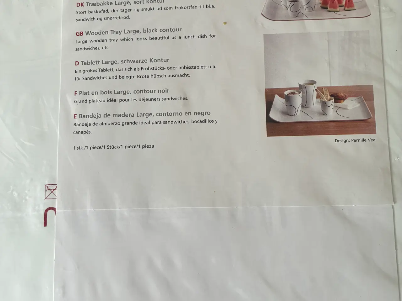 Billede 4 - Helt Ny Serverings bakke fra Menu