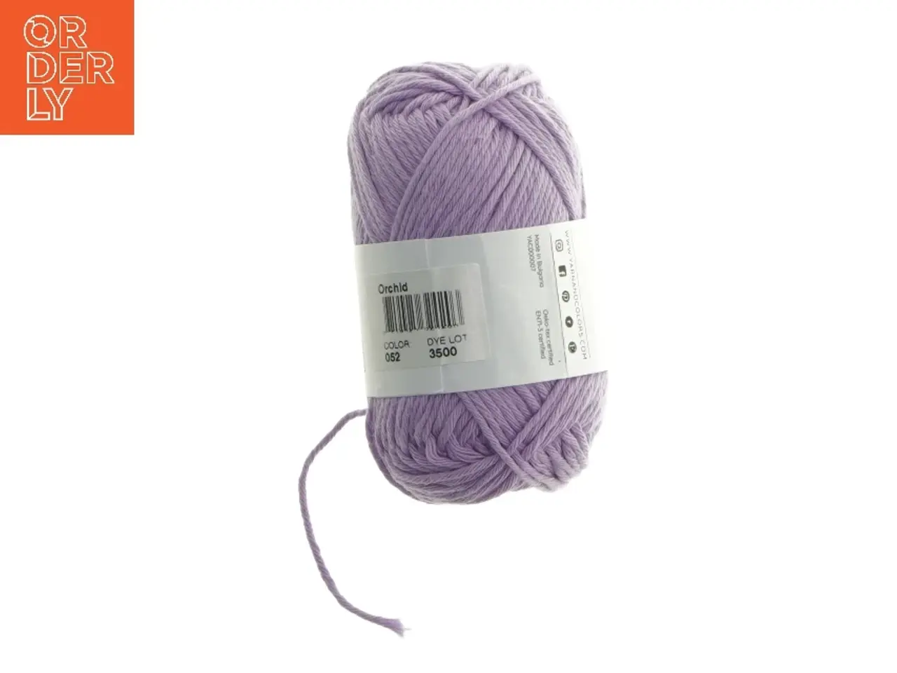 Billede 3 - Lyselilla garnnøgle fra Yarn and Colors (str. 75 m 5 mm)