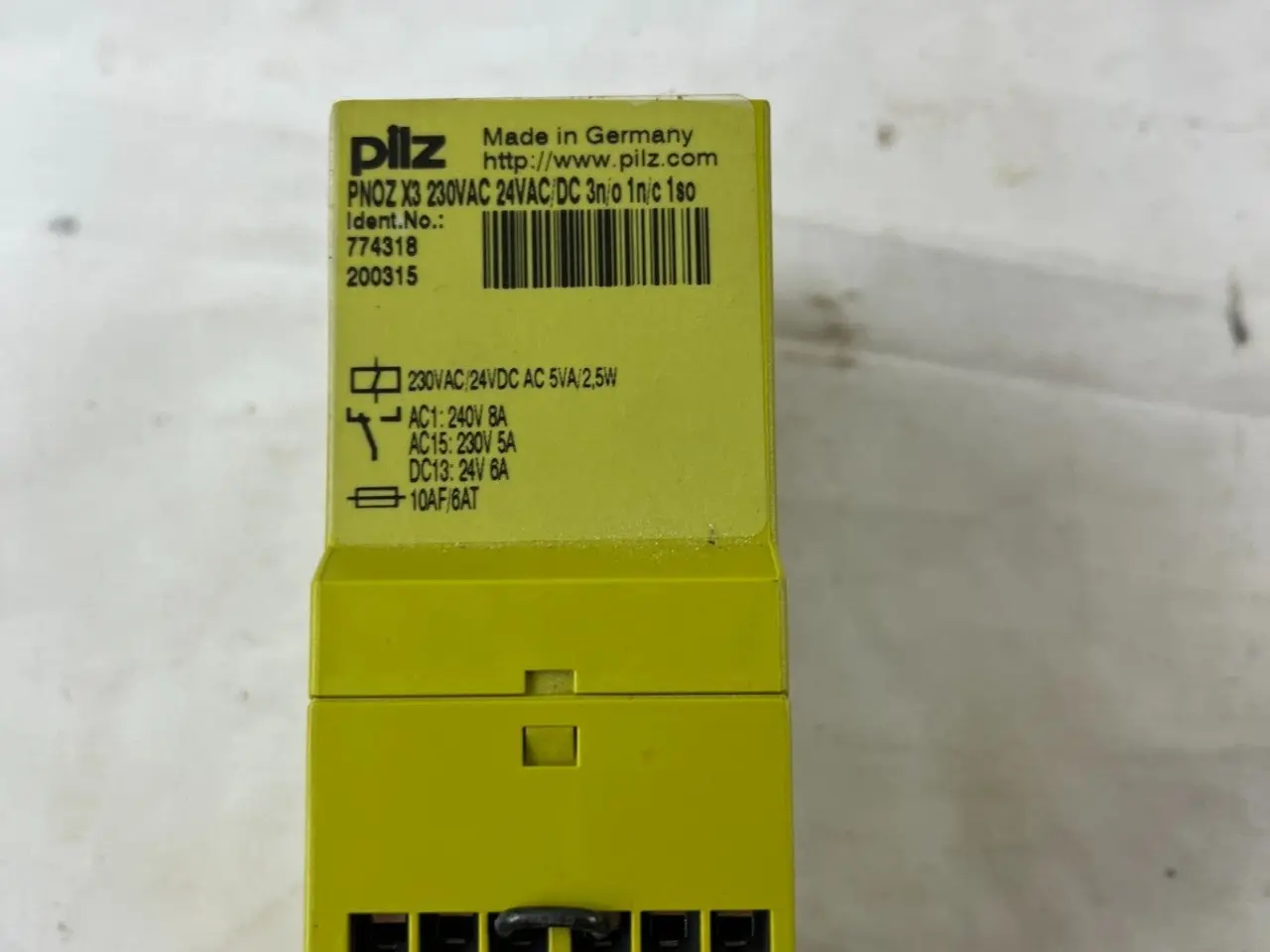 Billede 8 - Pilz PNOZ X3 sikkerhedsrelæ 24VAC/DC 230VAC Stop