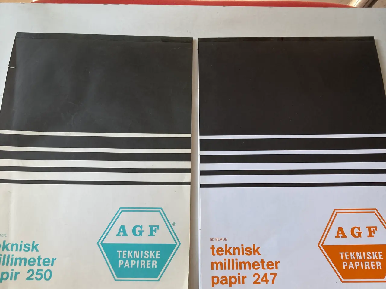 Billede 1 - AGF 2 Blokke Teknisk Millimeerpapir 247 + 250