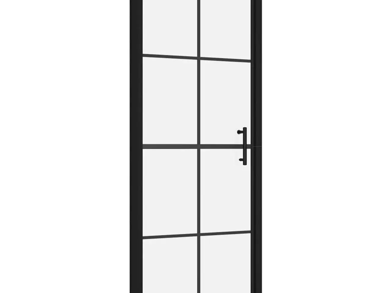Billede 2 - Brusedør i hærdet glas 88-91 x 195 cm - sort