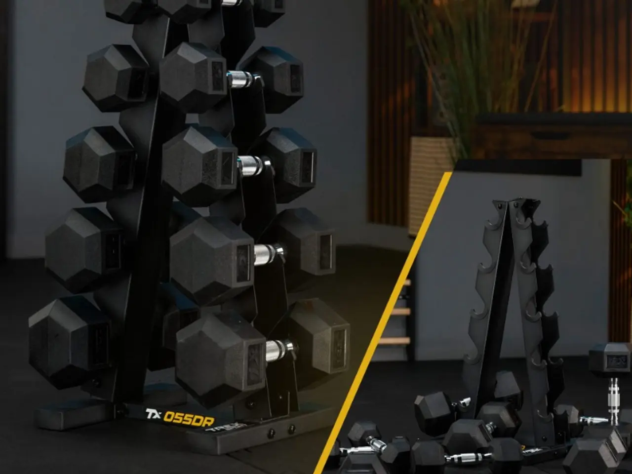 Billede 17 - Hex-håndvægte 2,5 kg–12,5 kg inkl stativ