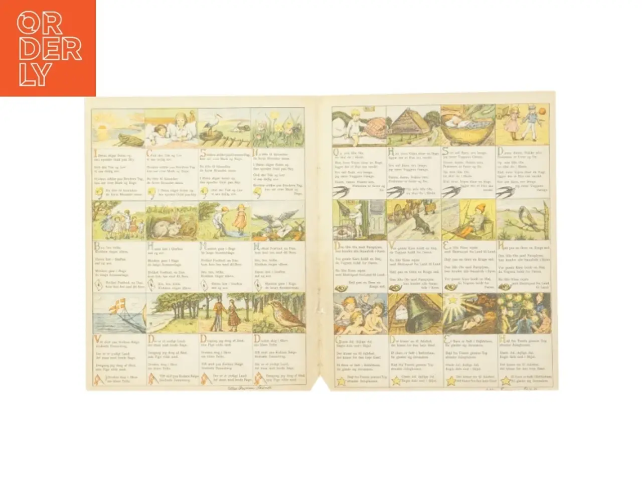 Billede 1 - Samlekort med fugleillustrationer (str. 30 x 24,5 cm)