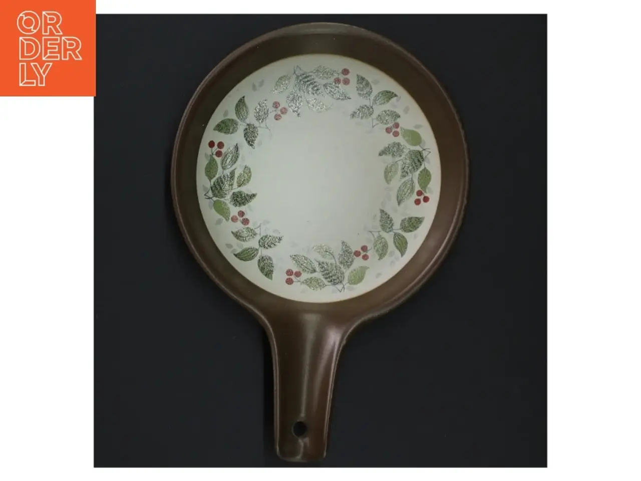 Billede 3 - Dekoreret keramisk serveringsfad med greb fra Dekor Brazil (str. Ø. 13 cm)