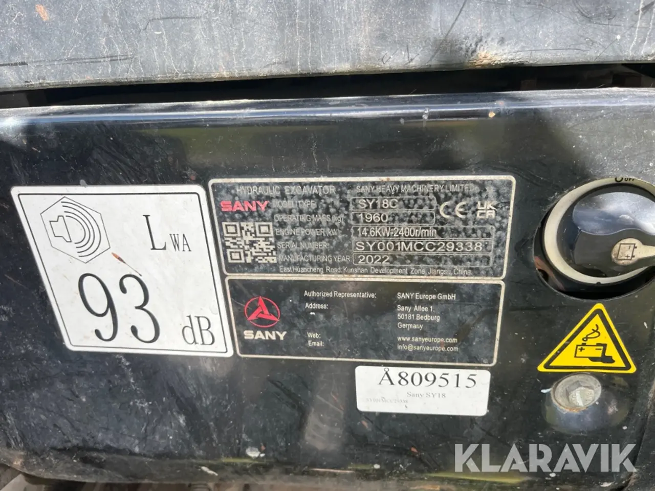 Billede 10 - Minigraver Sany SY 18C