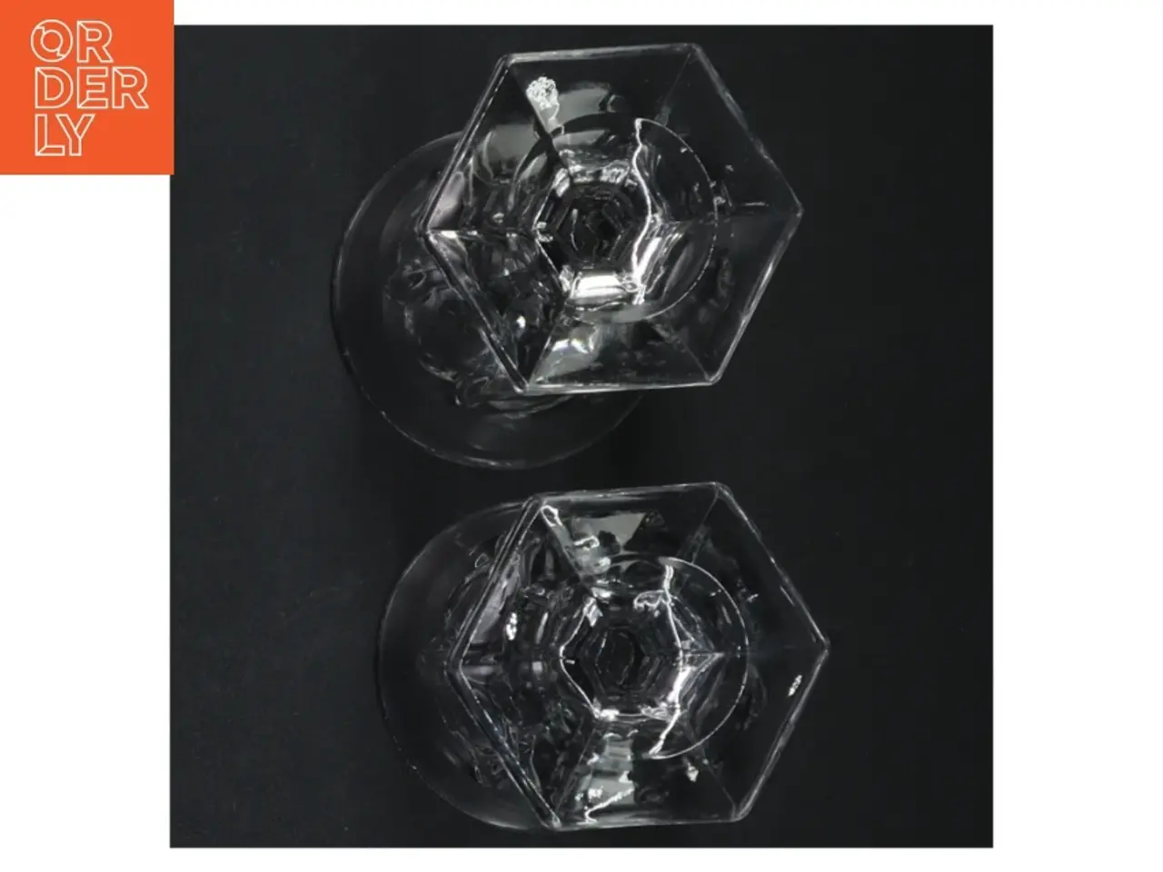 Billede 3 - Gennemsigtige glas på fod (str. 14 x 6,5 cm)