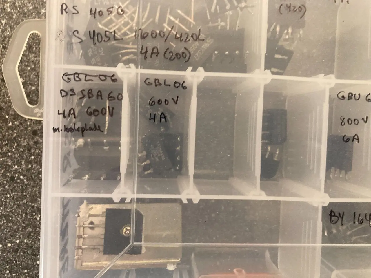 Billede 4 - parti of blandet Bridge Rectifiers in Storage Case