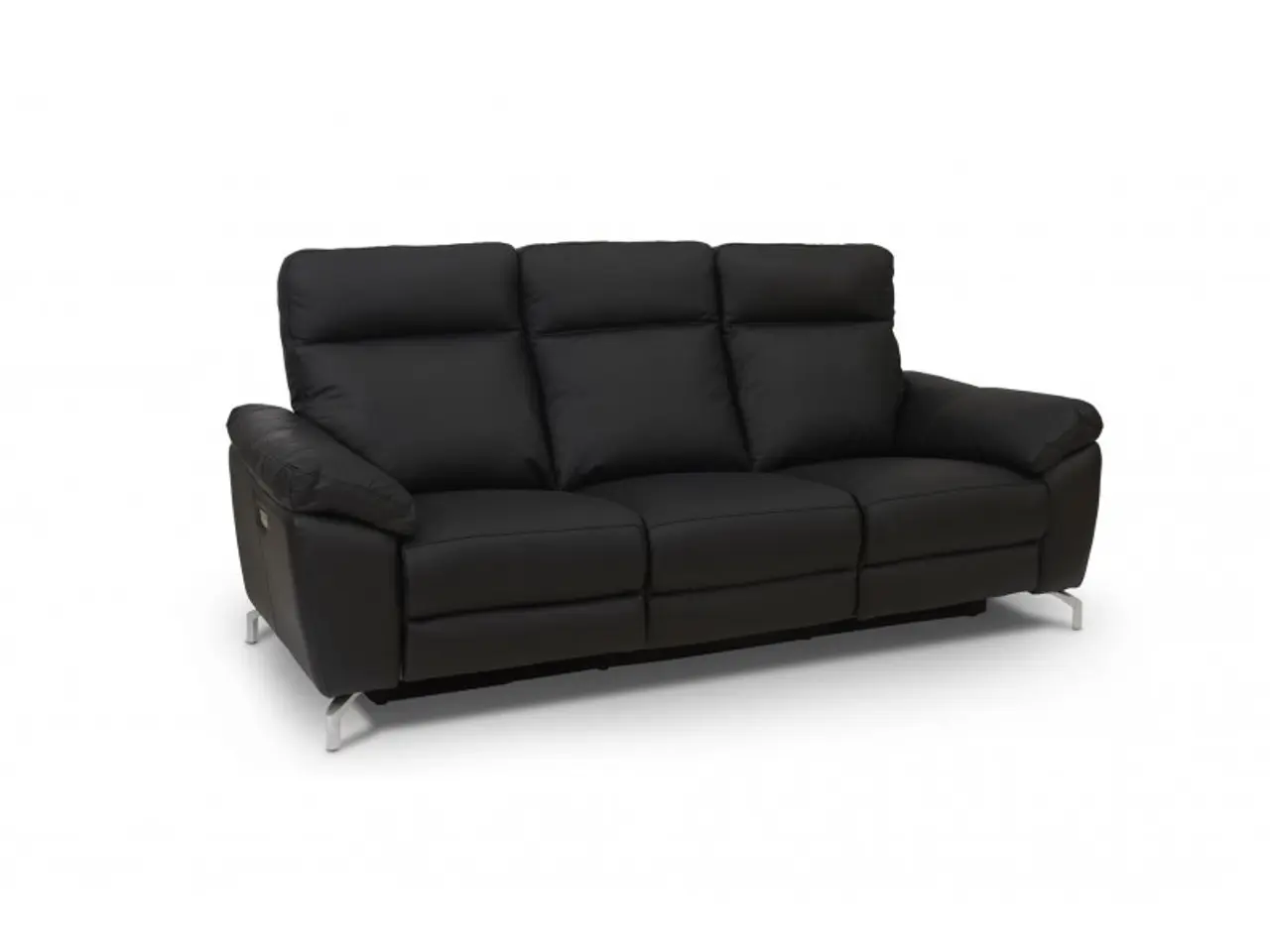 Billede 16 - Selesta Recliner 3 pers. lædersofa sort
