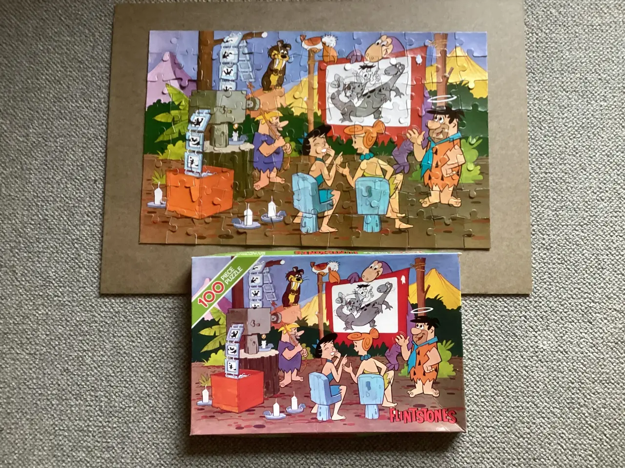 Billede 2 - Puslespil Flintstone 100 brikker retro fra Arrow