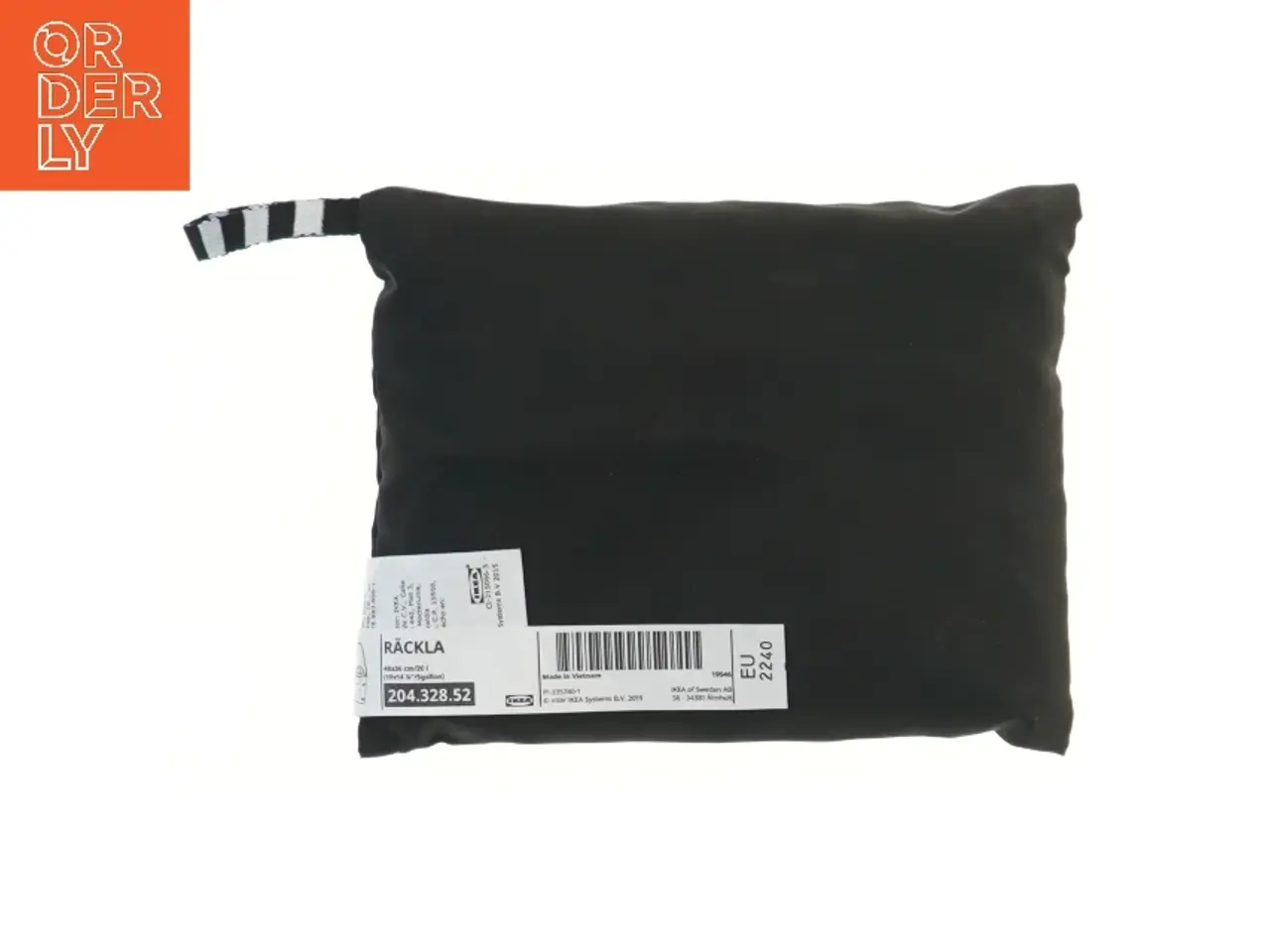 Billede 1 - Sort pude IKEA RACKLA fra IKEA (str. 48x36 cm)