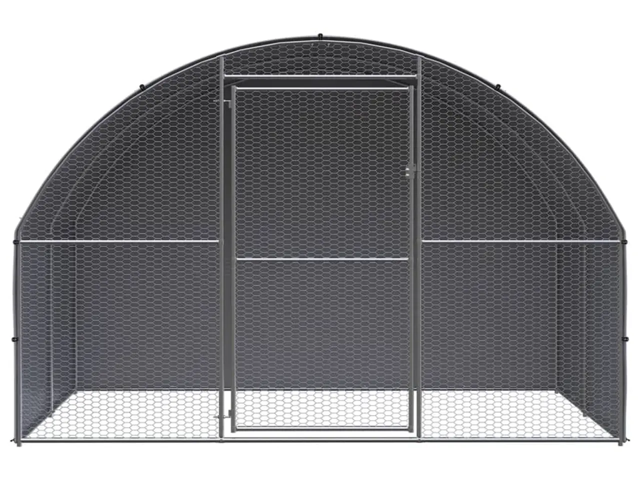 Billede 2 - Hønsehus 3 × 2 × 2 m - galvaniseret stål med vandafvisende PE-tag
