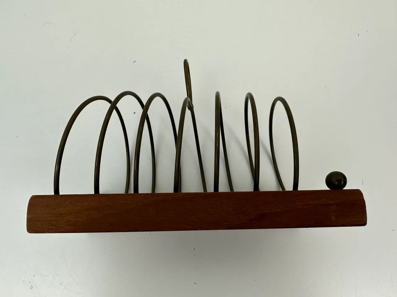 Billede 7 - Retro holder i teak og messing
