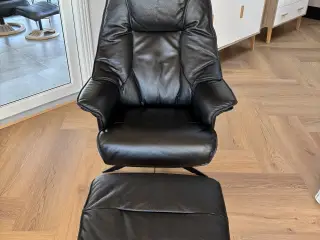 Læder lænestol