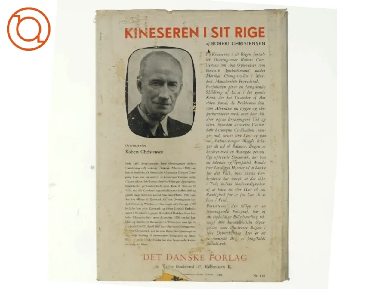Billede 3 - Kineseren i sit rige af Robert Christensen (bog)