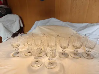 Christian den 8./Berlinois glas med slibninger