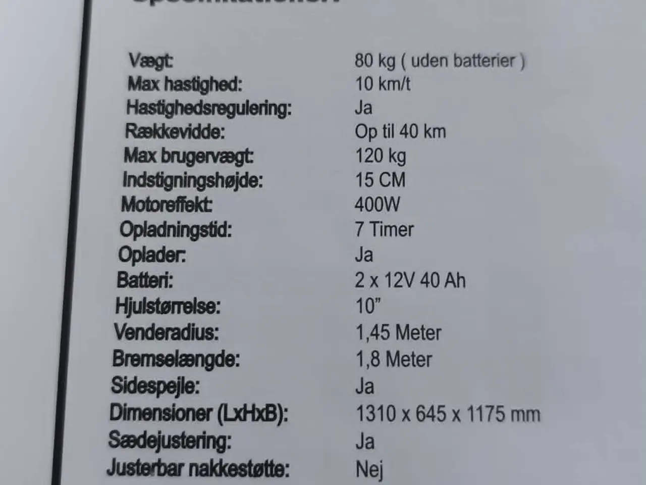Billede 2 - el scooter Rød