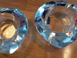 Glas fyrfadsstager