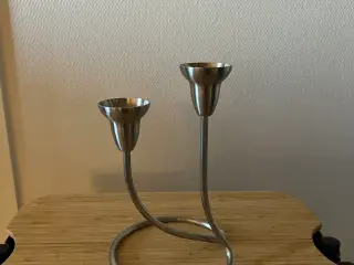 Georg Jensen dobbelt swing lysestage i stål