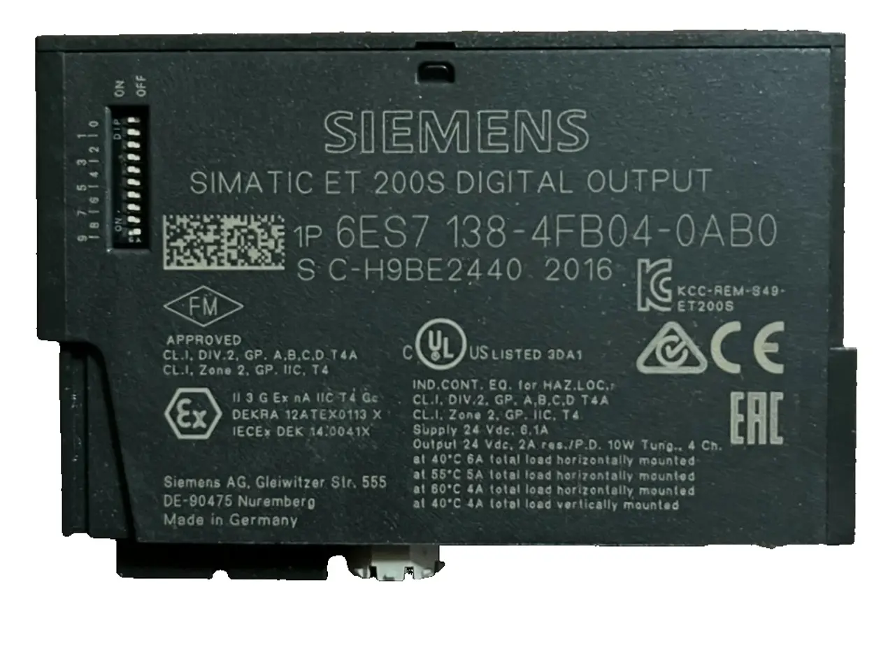 Billede 1 - Siemens 6ES7138-4FB04-0AB0 ET 200S F-DQ 4x24V/2A