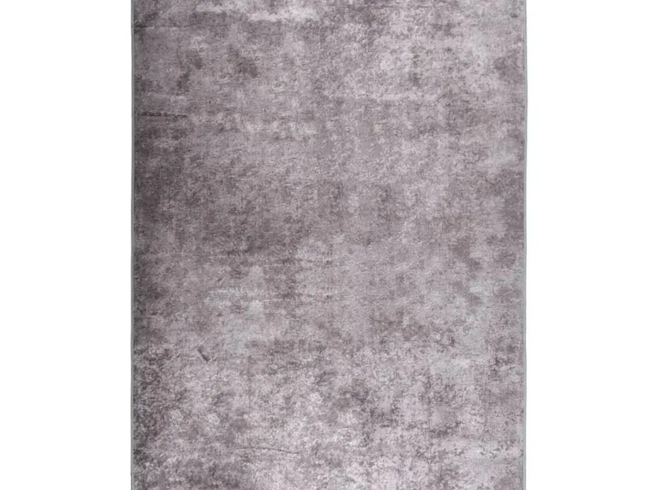 Billede 1 - Vaskbart gulvtæppe 160 × 230 cm - grå, blødt fløjl