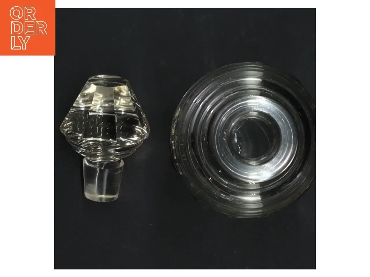 Billede 3 - Glas karaffel med stopper (str. H. 21,5 cm)