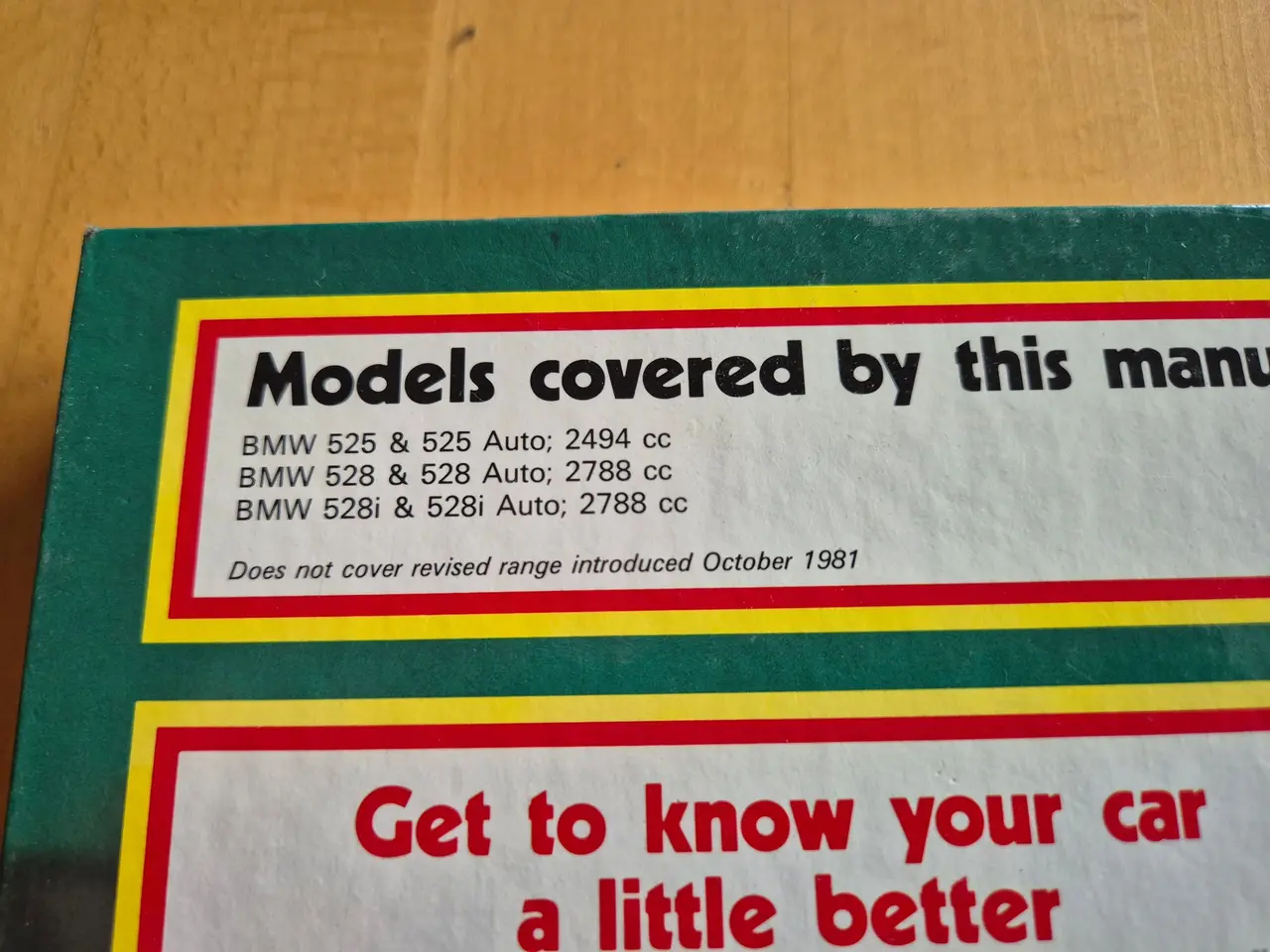Billede 3 - Haynes manual BMW E12.