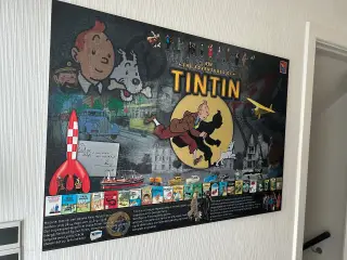 TinTin på plakat eller aluminium tryk