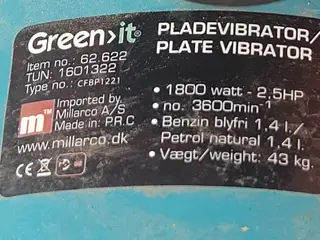 Pladevibrator, lille og handy model