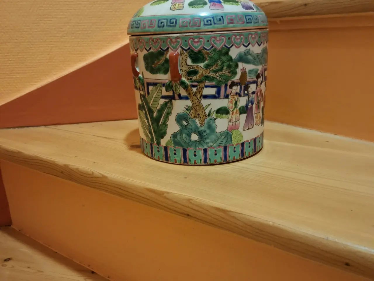 Billede 2 - Vintage kinesisk tempel krukke