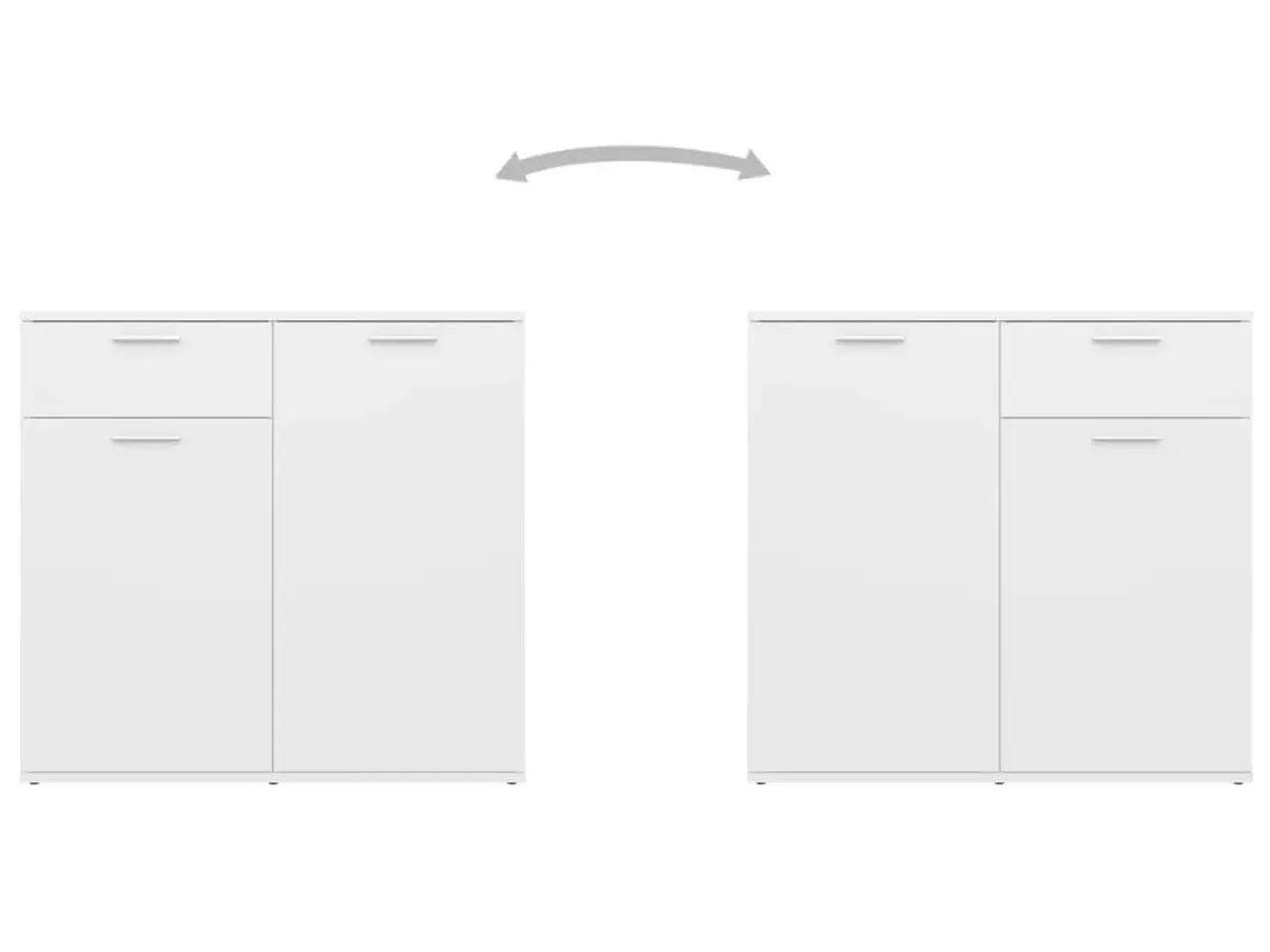 Billede 5 - Skænk 160x36x75 cm konstrueret træ hvid