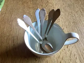 6 Bernstorff Sølv Teskeer
