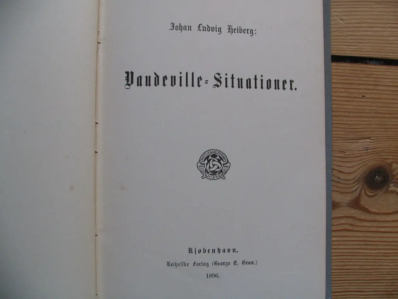 Billede 3 - Johan Ludvig Heiberg. Vaudeviller - Situationer