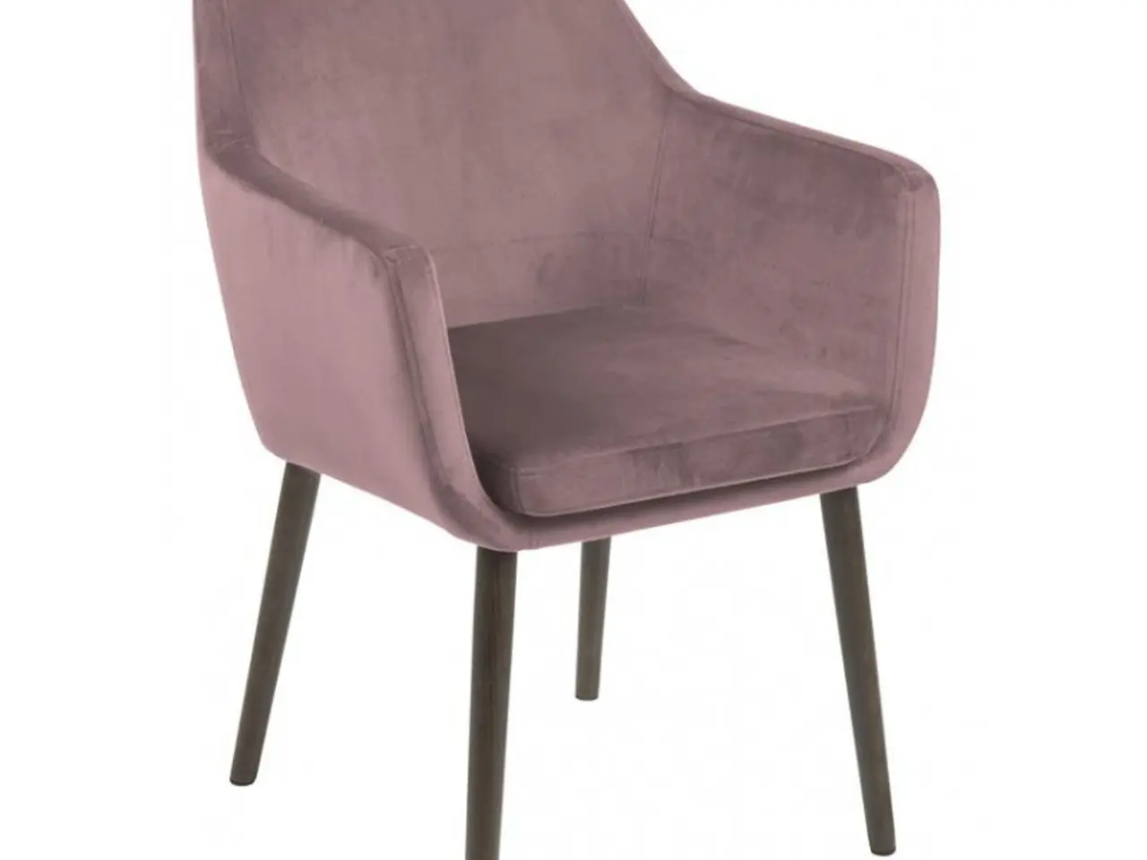 Billede 1 - Nora armstol - Støvet Rosa velour OUTLET