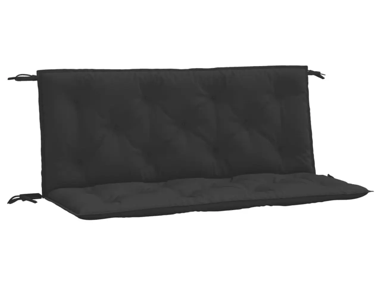 Billede 1 - Hynde til havebænk 120 × (50+50) × 7 cm i oxfordstof - sort
