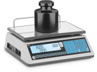 Butiksvægt – certificeret – 6 kg/2 g – 15 kg/5 g