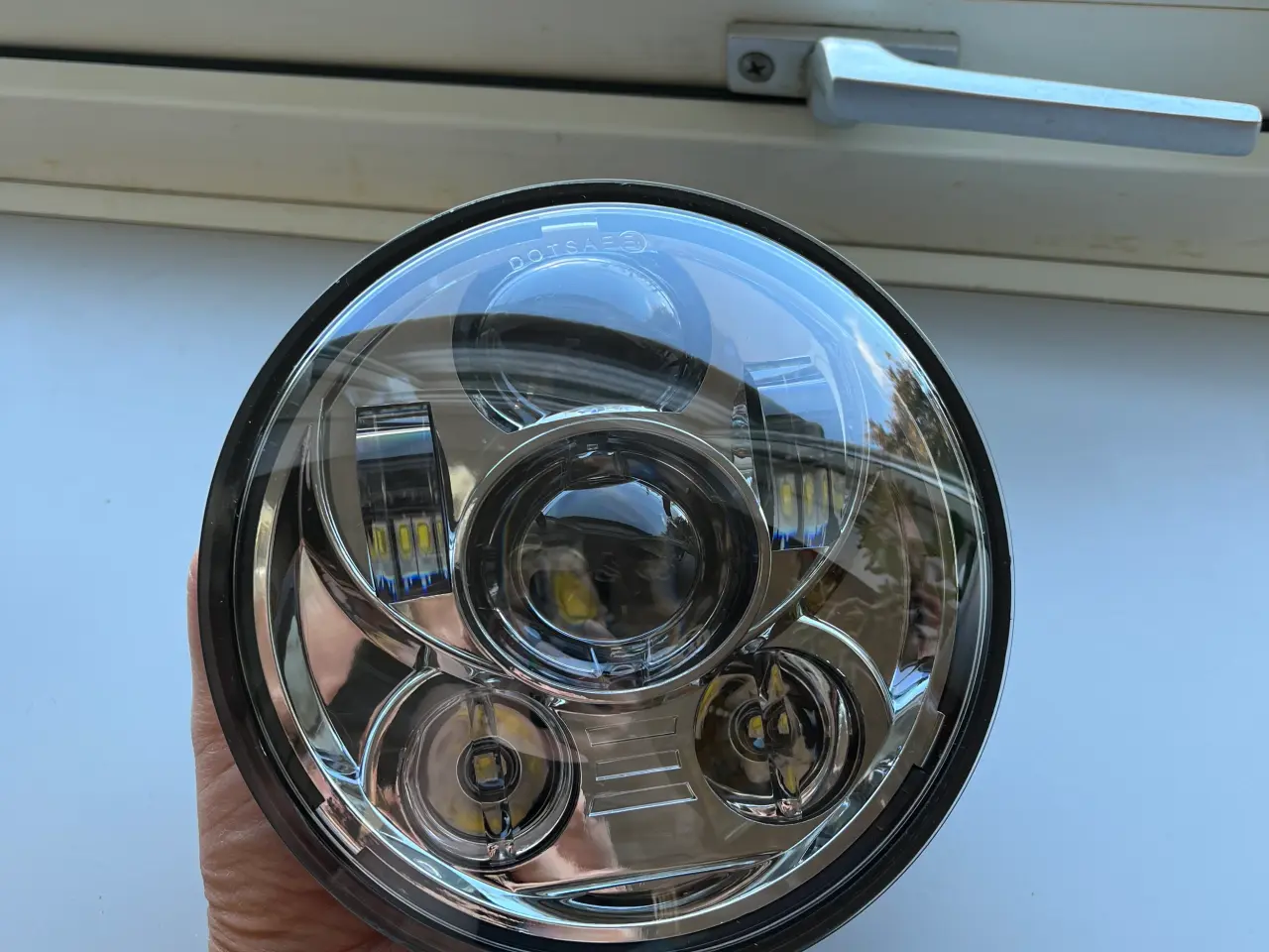 Billede 2 - LED forlygteindsats krom til Harley-Davidson