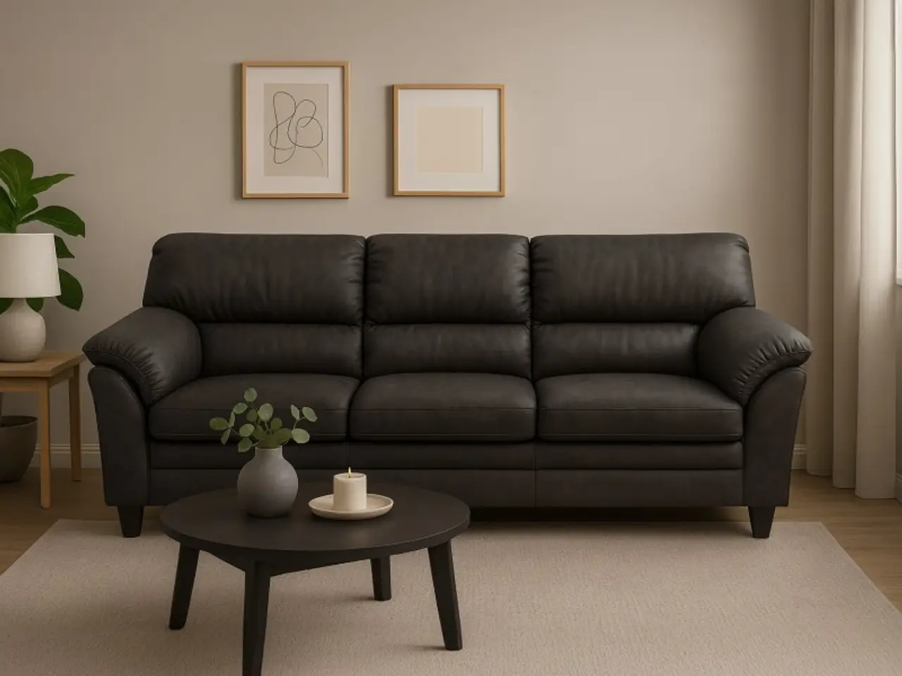 Billede 5 - Hjort Knudsen Tilst 3 pers læder sofa