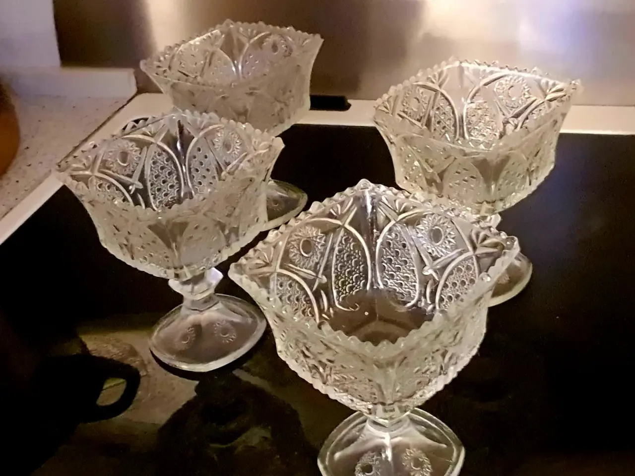 Billede 2 - Serverings glas med fod