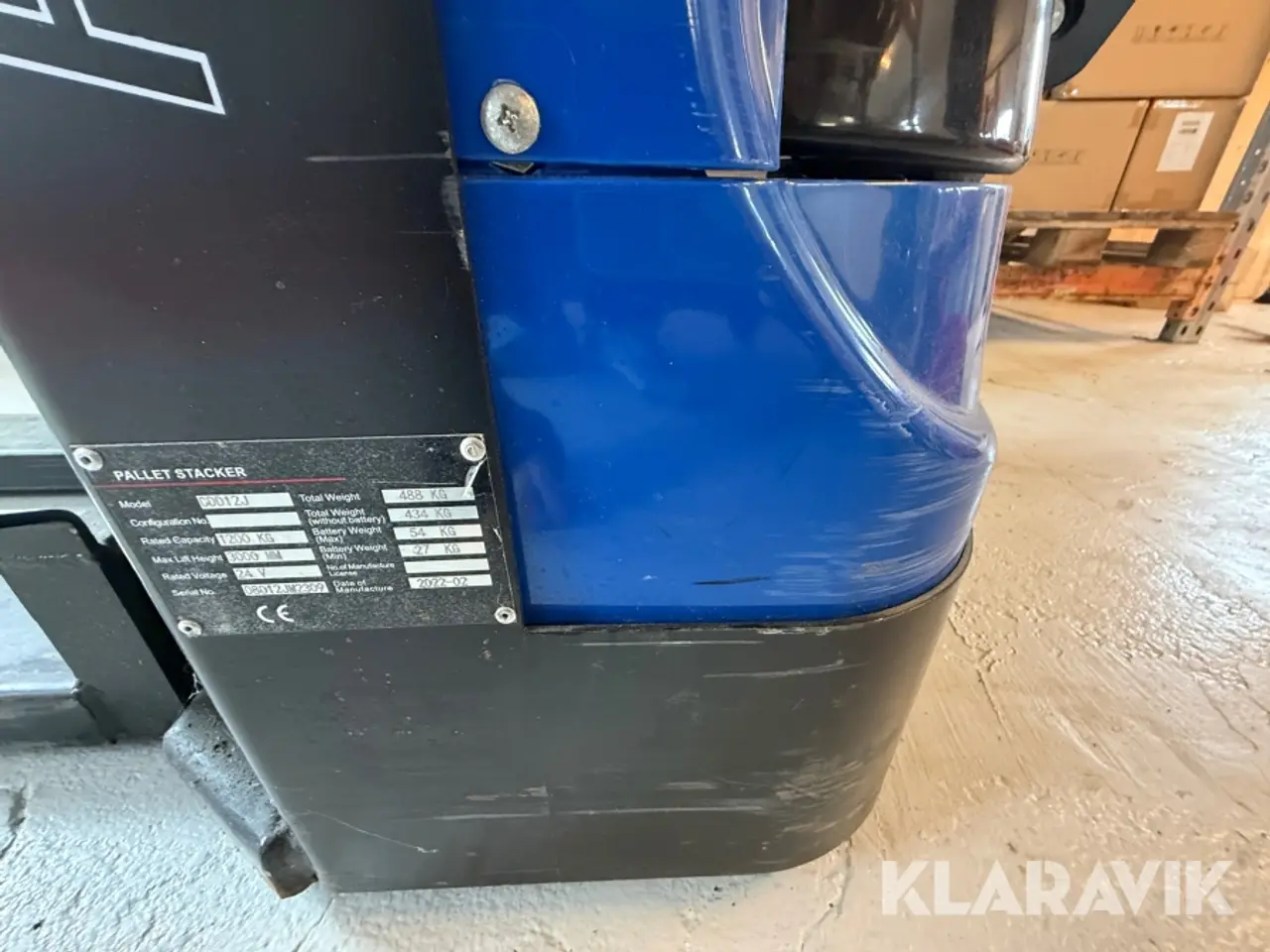 Billede 8 - Elektrisk pallestabler SolidHub HE-120/3 / CDD12J