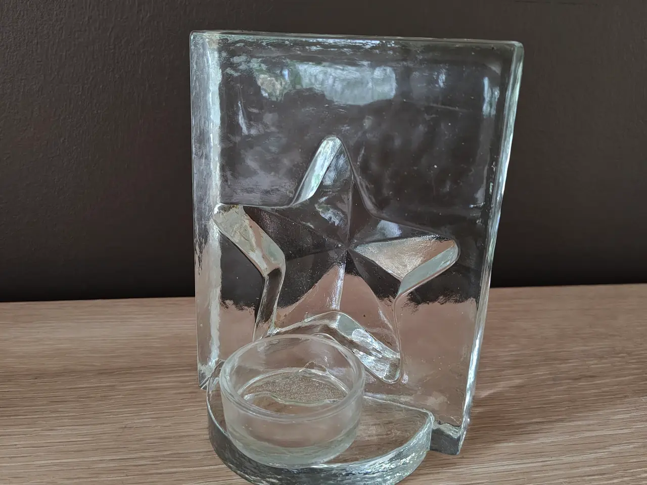 Billede 1 - Flot glas fyrfadsstage
