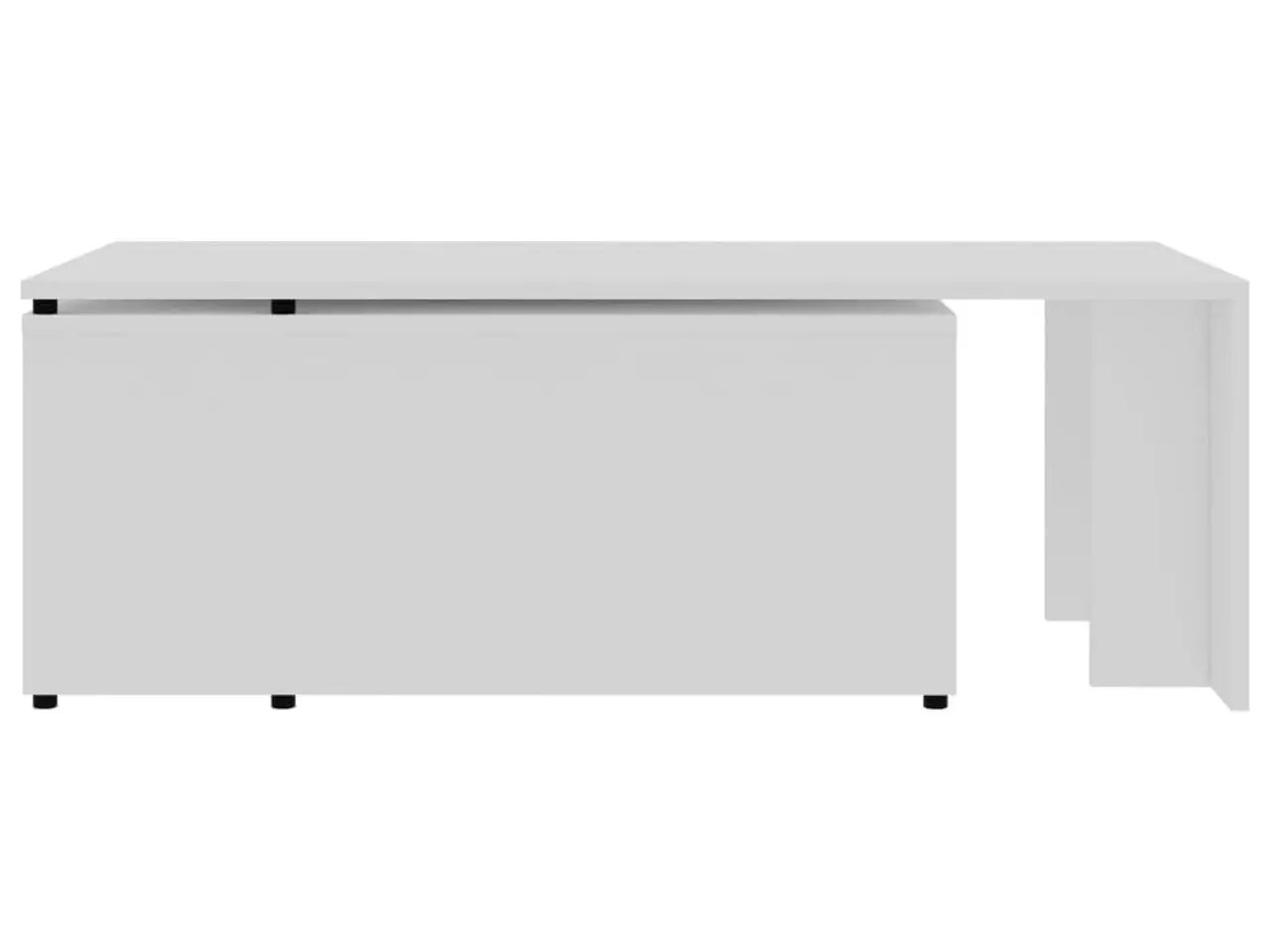 Billede 7 - Sofabord i hvidt konstrueret træ - 150 × 50 × 35 cm