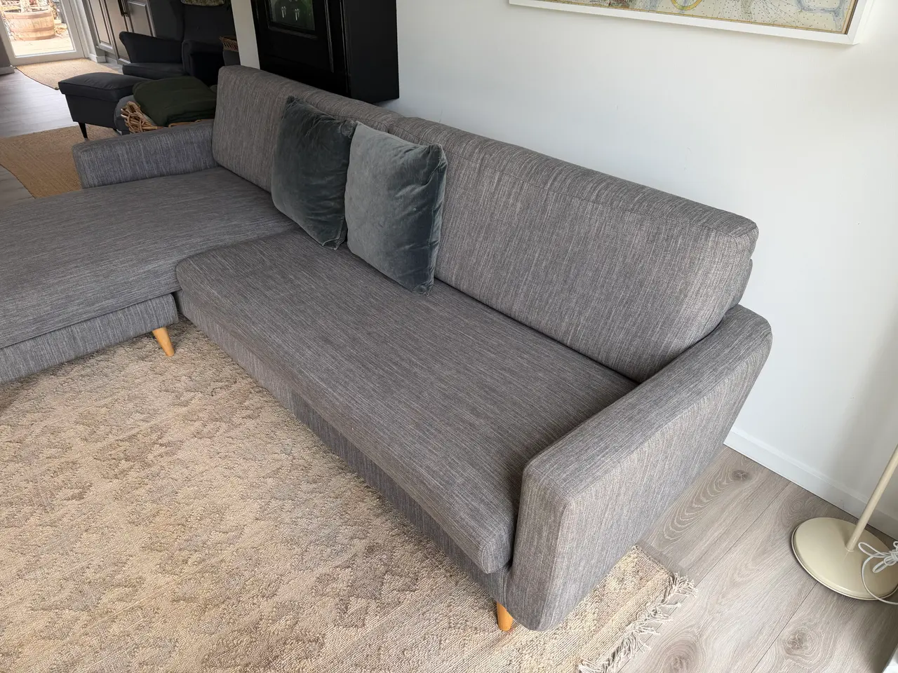 Billede 2 - Sofa med chaiselong