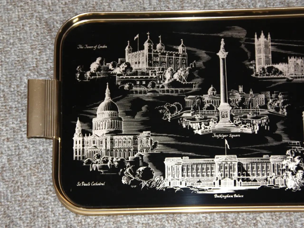 Billede 2 - Engelsk vintage Serverings bakke Woodmet