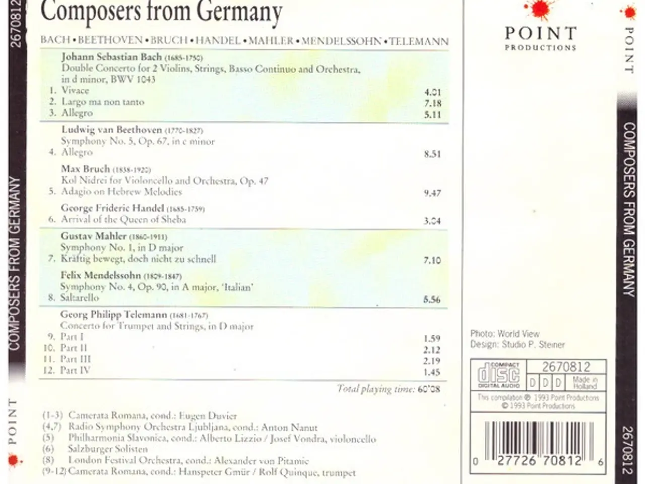 Billede 3 - Diverse kunstnere – Composers From Germany – CD