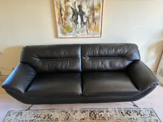 Læder sofa-Hjort Knudsen