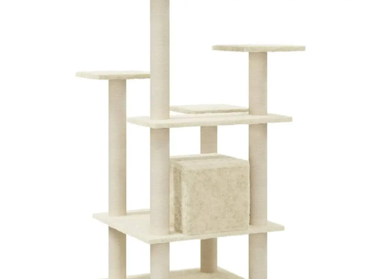 Billede 6 - Kradsetræ med sisalstolper 110 cm - cremefarvet