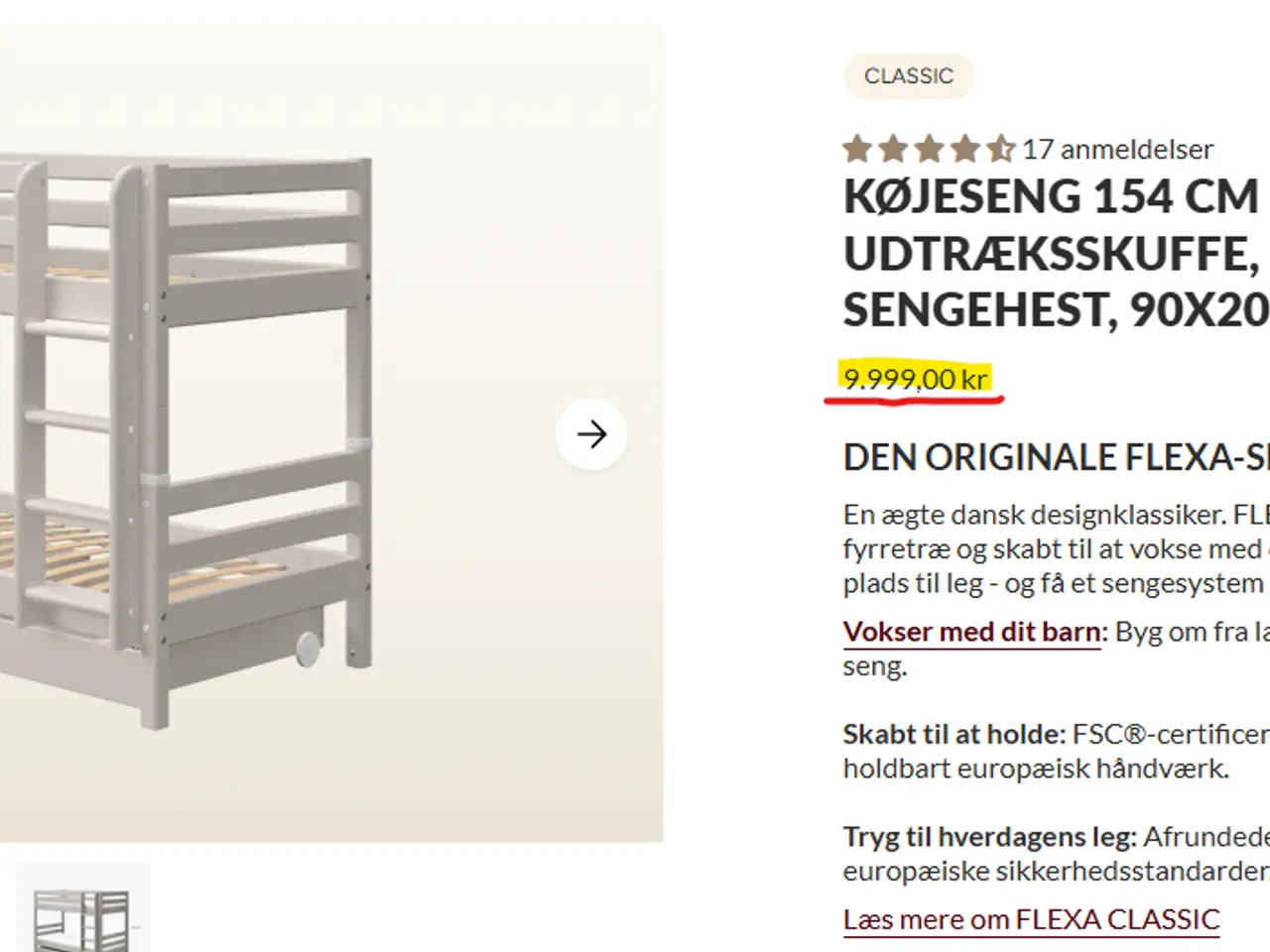 Billede 5 - Køjesenge (Flexa) - som ny