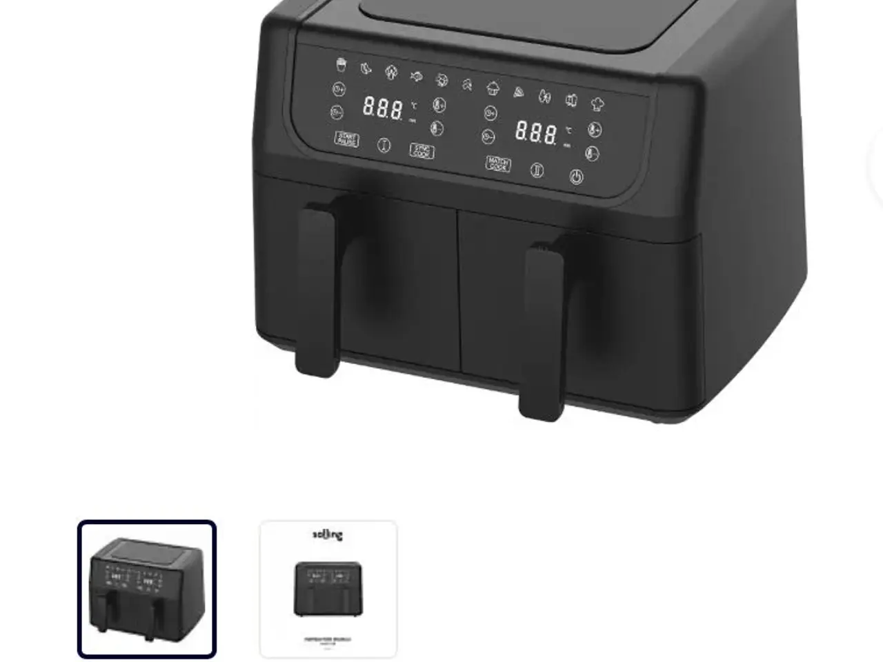 Billede 2 - Salling Dobbelt Airfryer-Sort