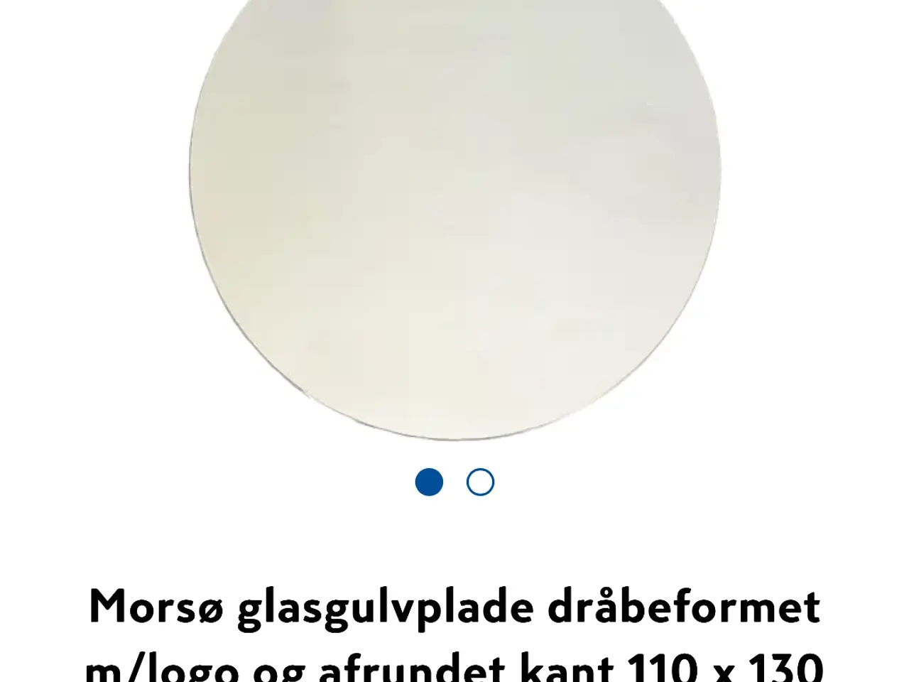 Billede 1 - Morsø glasplade dråbeformet 