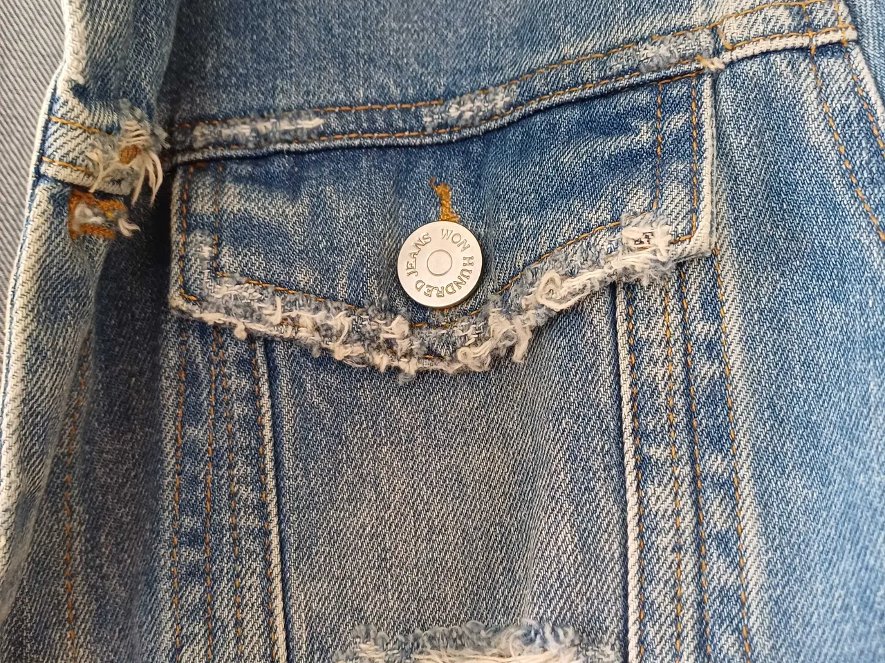 Billede 4 - Won Hundred denim jakke herre model str M